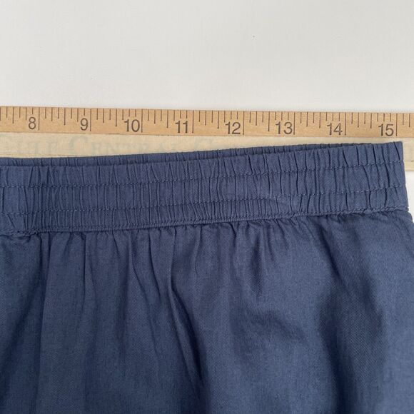 Pact Skirt Sunset Light Gauze Tiered Midi Organic Cotton French Navy Medium - Picture 4 of 8
